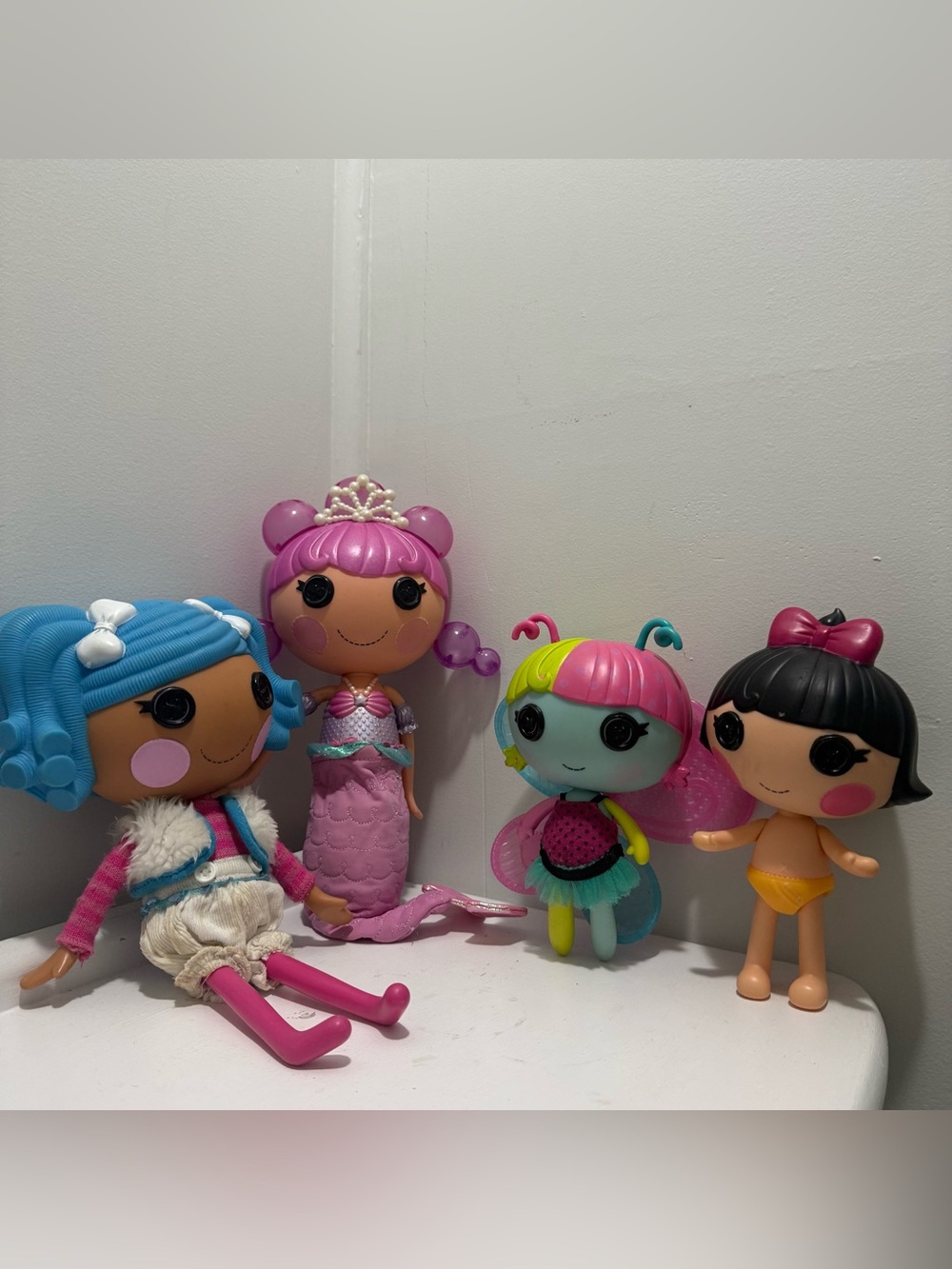 Lalaloopsy  Lot Of 4 Dolls (2 Of 12inches Dolls+ 2 Of 8inches Dolls) See Photos!